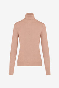 LUREX DOUBLE FACE JERSEY TURTLENECK