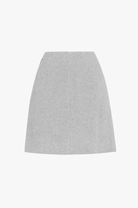 FELT MINISKIRT WITH SIDE FLARE