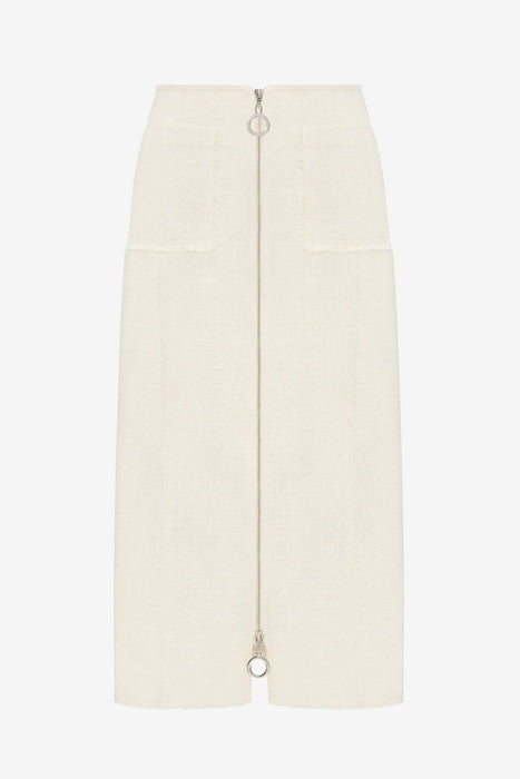 CANVAS MIDI SKIRT