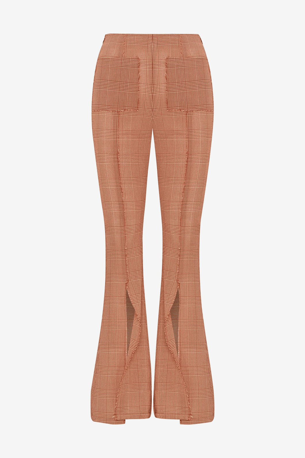 MINI CHECK SLIT PANT