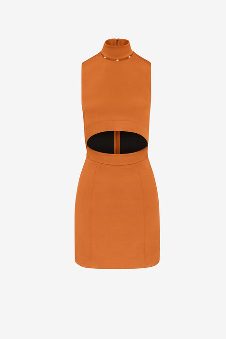 LIQUID SATIN CUT OUT DRESS