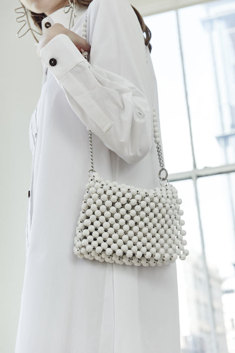 BEADED CLUTCH WITH CHAIN